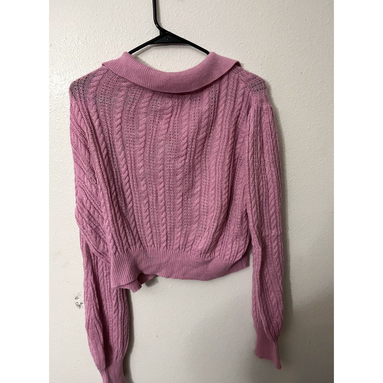 Shein VINTAGE SheIn Pink Women Collared Oversized Sweater S Shirt Womens Pink Collared Oversized Pullover 90s Size S / US 4 / IT 40 - 2 Thumbnail