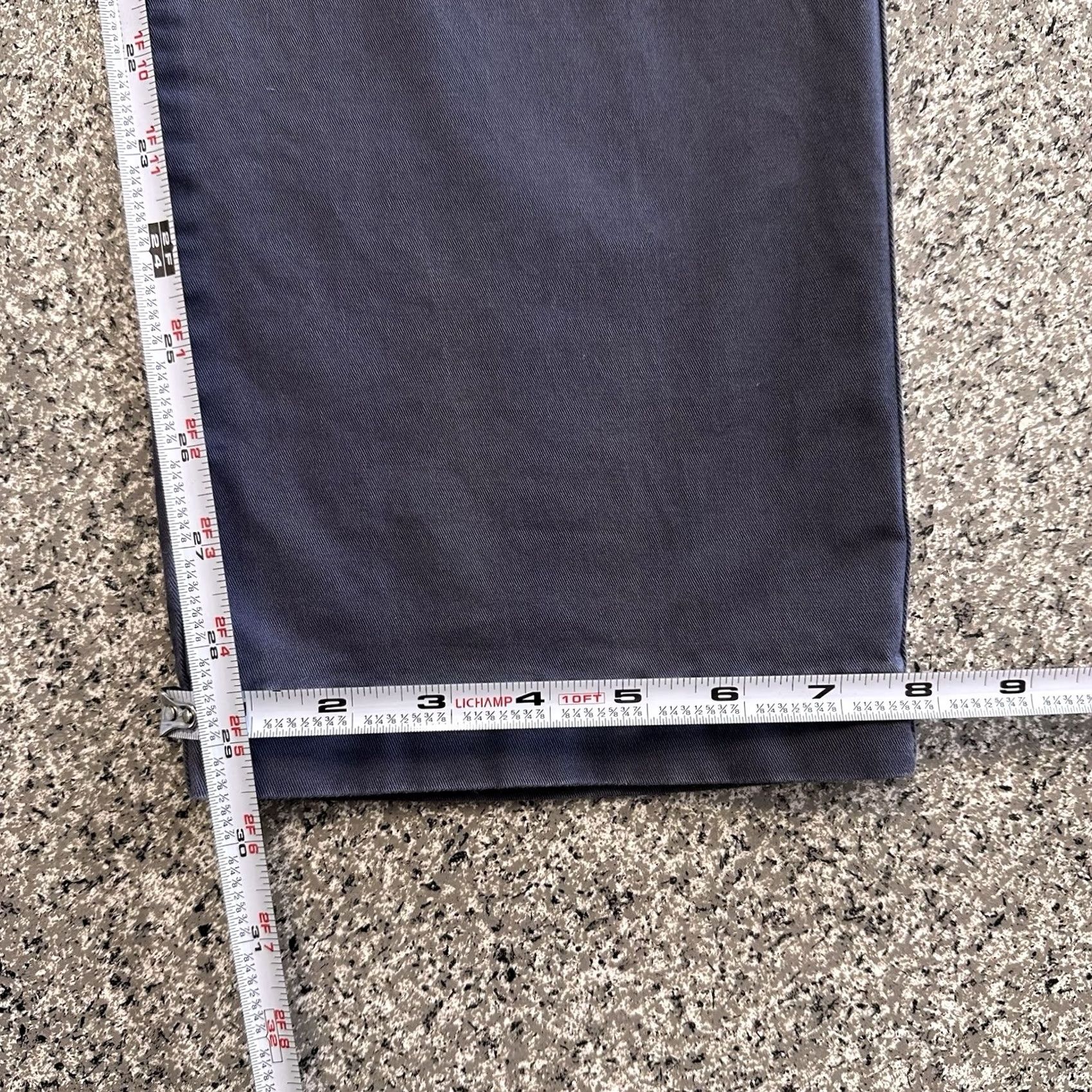 Cremieux Cremieux Pants Men 35x30 Blue Flat Front Chino Stretch Slim Relaxed Regular Trousers Size US 35 - 7 Thumbnail