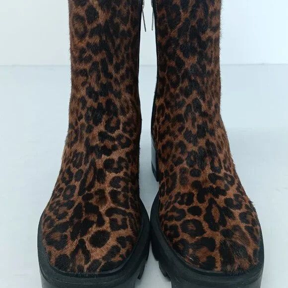 Jimmy Choo Jimmy Choo Mava Leopard-Print Fur Ankle Boots - EU36/US6 Size US 6.5 / IT 36.5 - 8 Thumbnail