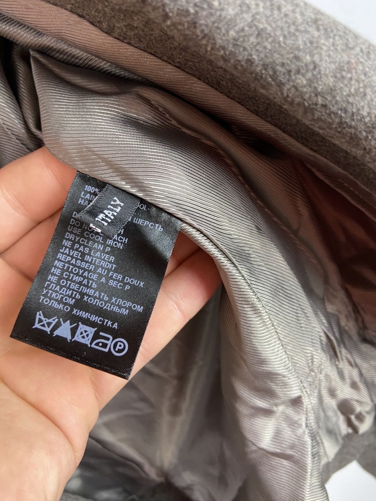 Designer × Haider Ackermann HAIDER ACKERMANN Asymmetrical Wool Gray Women Blazer Jacket Size XS / US 0-2 / IT 36-38 - 14 Thumbnail