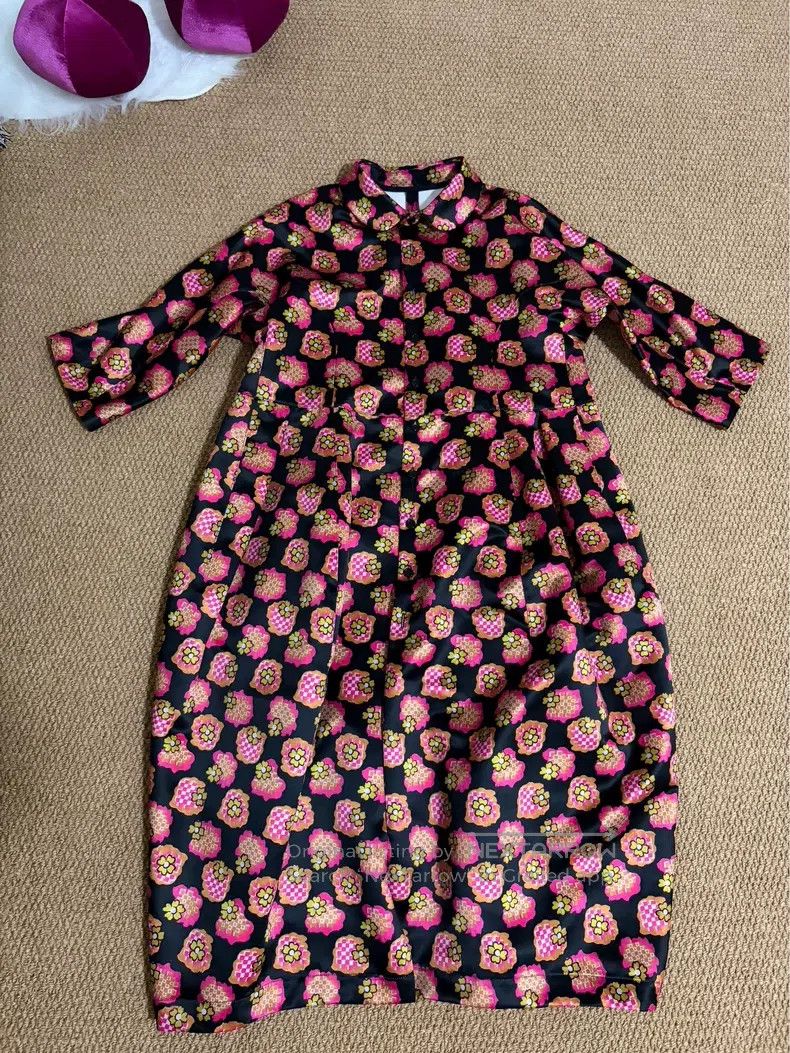 Comme des Garcons Comme Des Garcons Round Neck Floral Dress Size M / US 6-8 / IT 42-44 - 1 Thumbnail