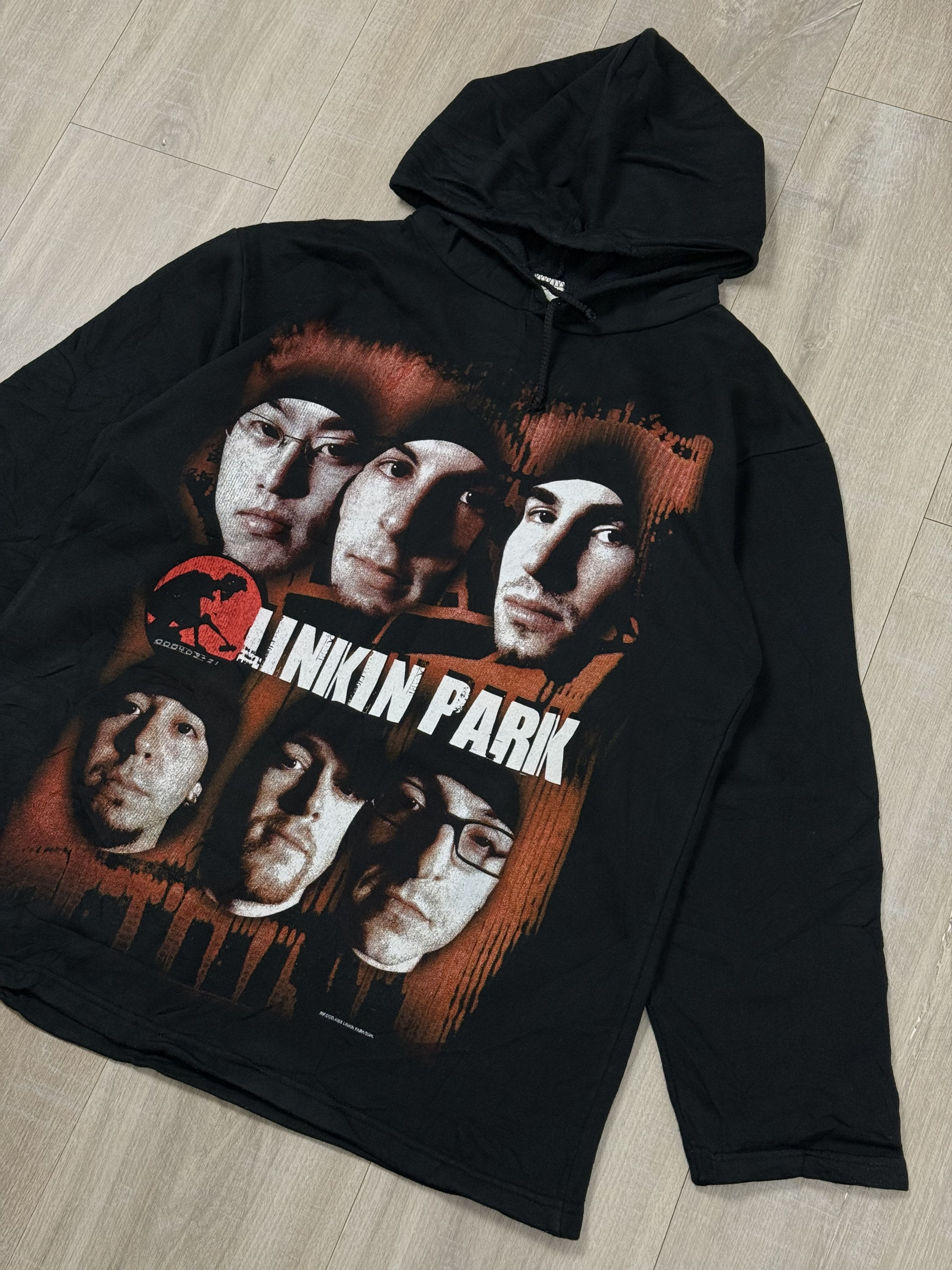 Vintage Vintage 90s Linkin Park Logo Band Hoodie Black Size US M / EU 48-50 / 2 - 4 Thumbnail