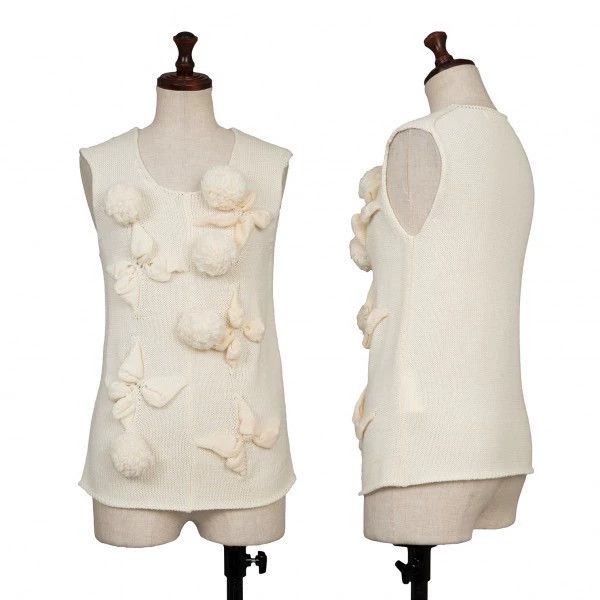 Comme des Garcons Comme Des Garcons size F Beige Retro Fur Ball Top Size M / US 6-8 / IT 42-44 - 1 Thumbnail