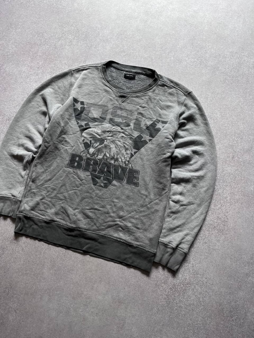 Diesel Vintage Diesel Brave Eagle Boxy Sweatshirt Y2K M Size US M / EU 48-50 / 2 - 2 Thumbnail