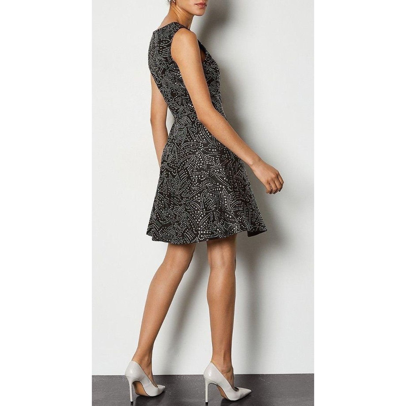 short white bodycon dress Strappy-Back Short Fitted Lace Party Dress by La Femme White / 4