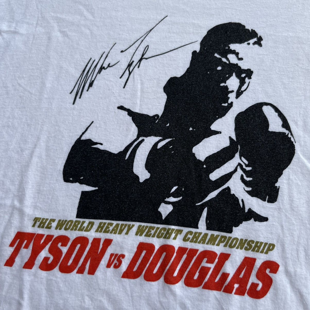 Vintage TYSON VS DOUGLAS VINTAGE TEE 90s ALL SINGGLE STITCH Size US M / EU 48-50 / 2 - 2 Thumbnail