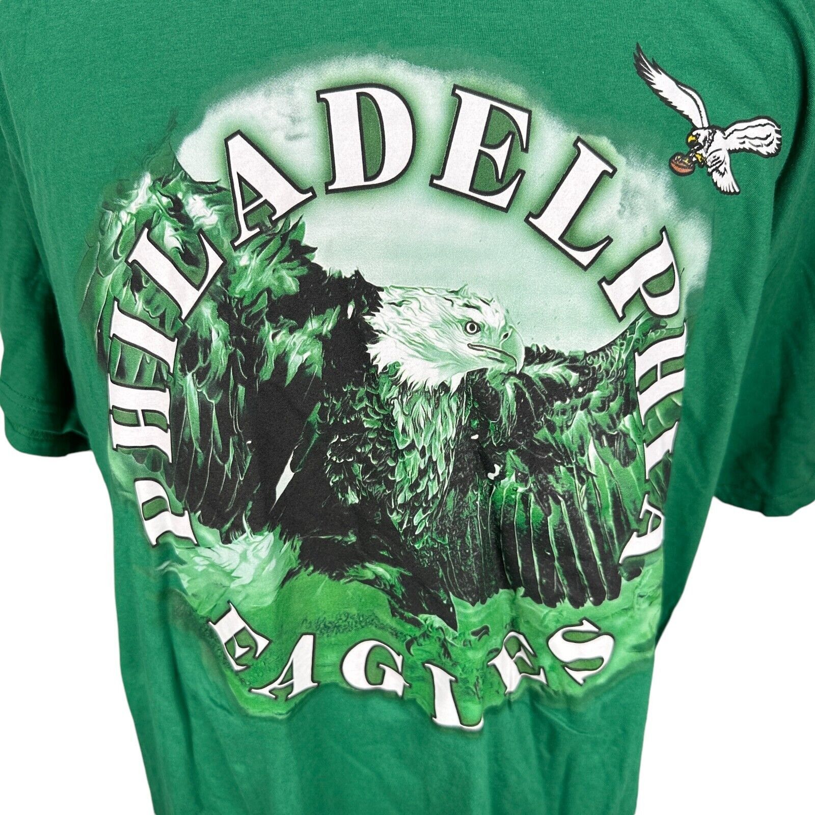 NFL Philadelphia Eagles T-Shirt Men’s 1XB Kelly Green Retro Size US XXL / EU 58 / 5 - 2 Thumbnail