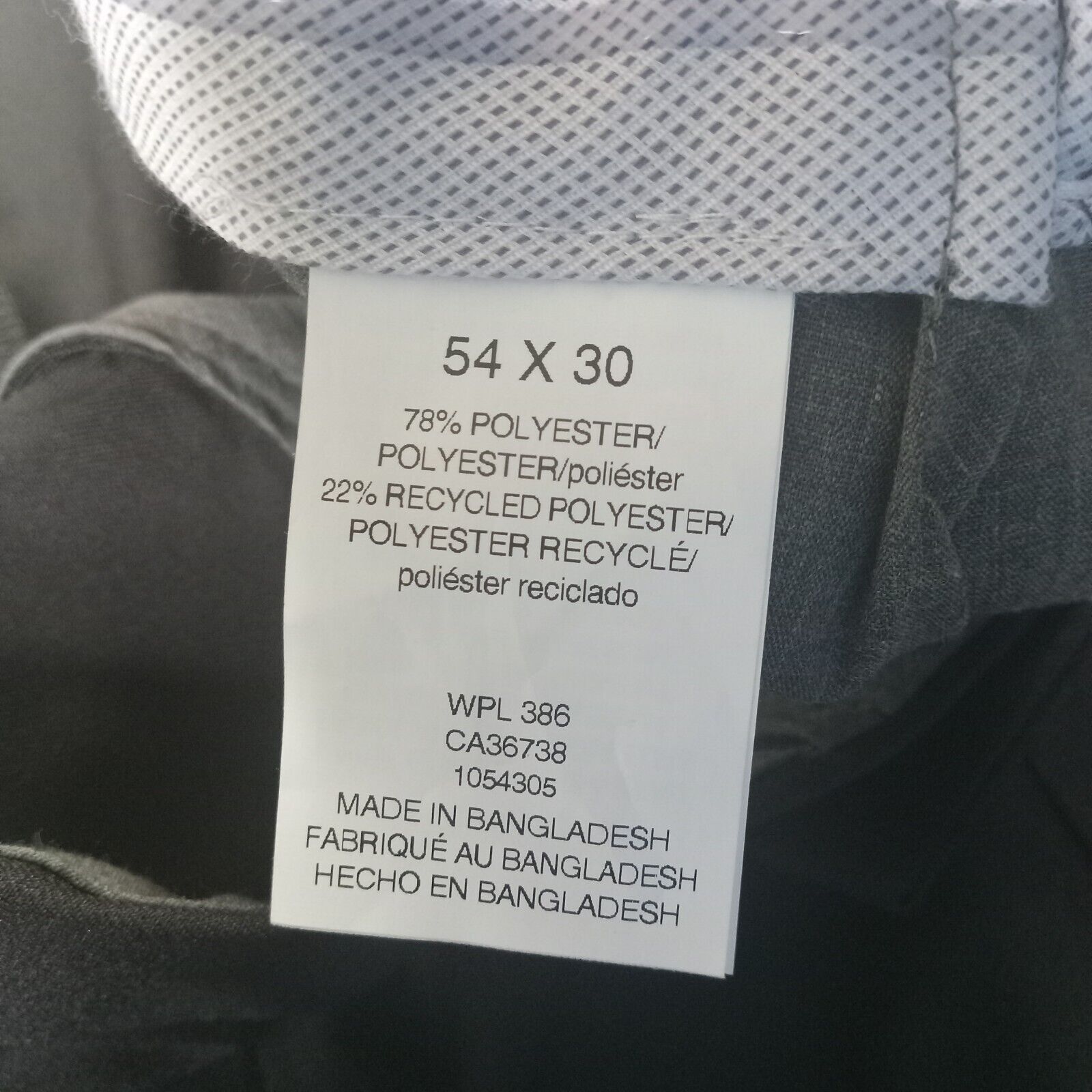 Haggar Haggar Premium Dress Pants Men's 54x30 Black Classic-Fit Size US 44 / EU 60 - 6 Thumbnail