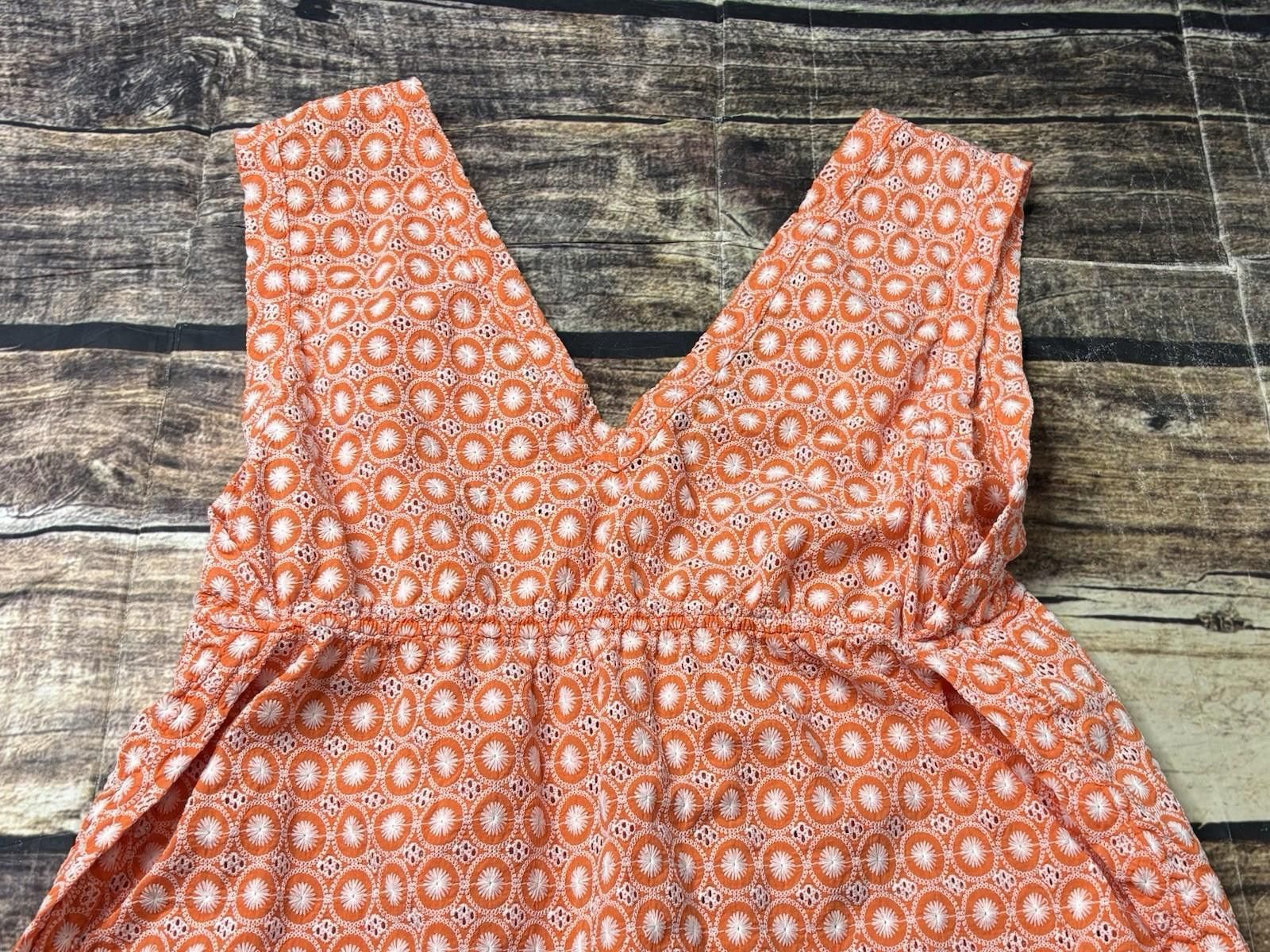 The Unbranded Brand Y2K Top Women's Medium Cotton Eyelet Summer 2006 Side Slits Size M / US 6-8 / IT 42-44 - 6 Thumbnail