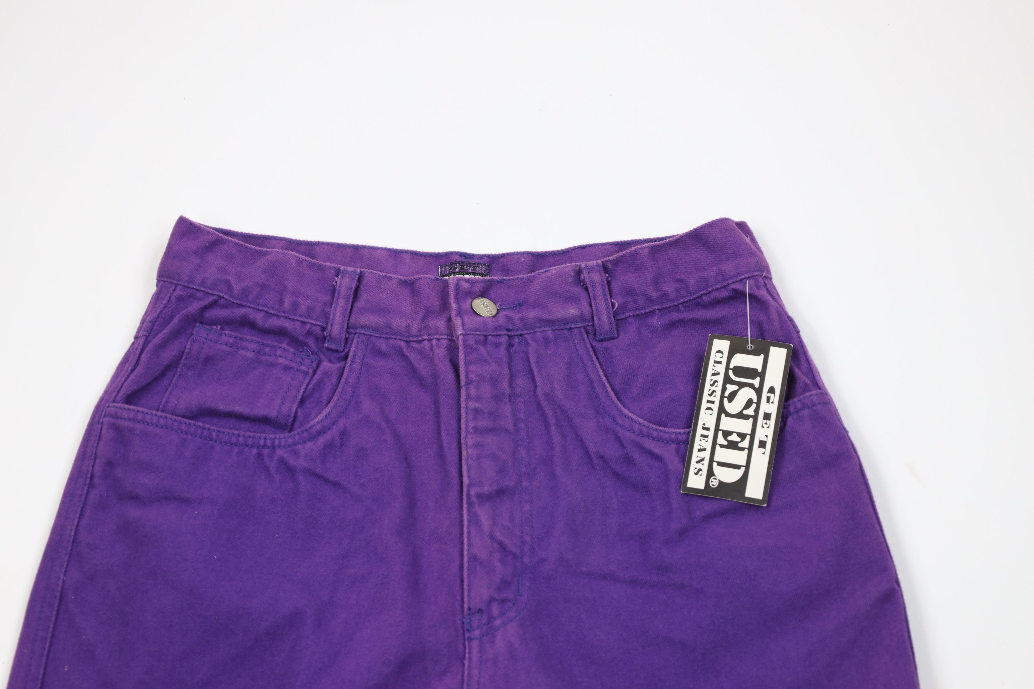 Vintage Deadstock Vintage 90s Streetwear Jeans Purple Cotton Size US 32 / EU 48 - 2 Thumbnail