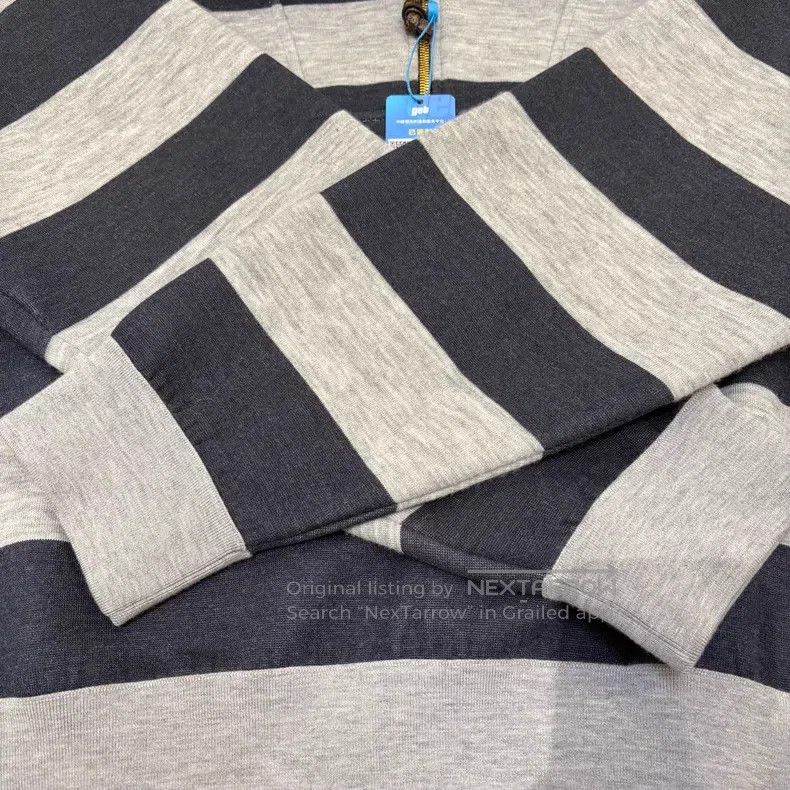 Louis Vuitton Louis Vuitton Striped zip coat collar monogrammed Logo pri Size US L / EU 52-54 / 3 - 6 Thumbnail