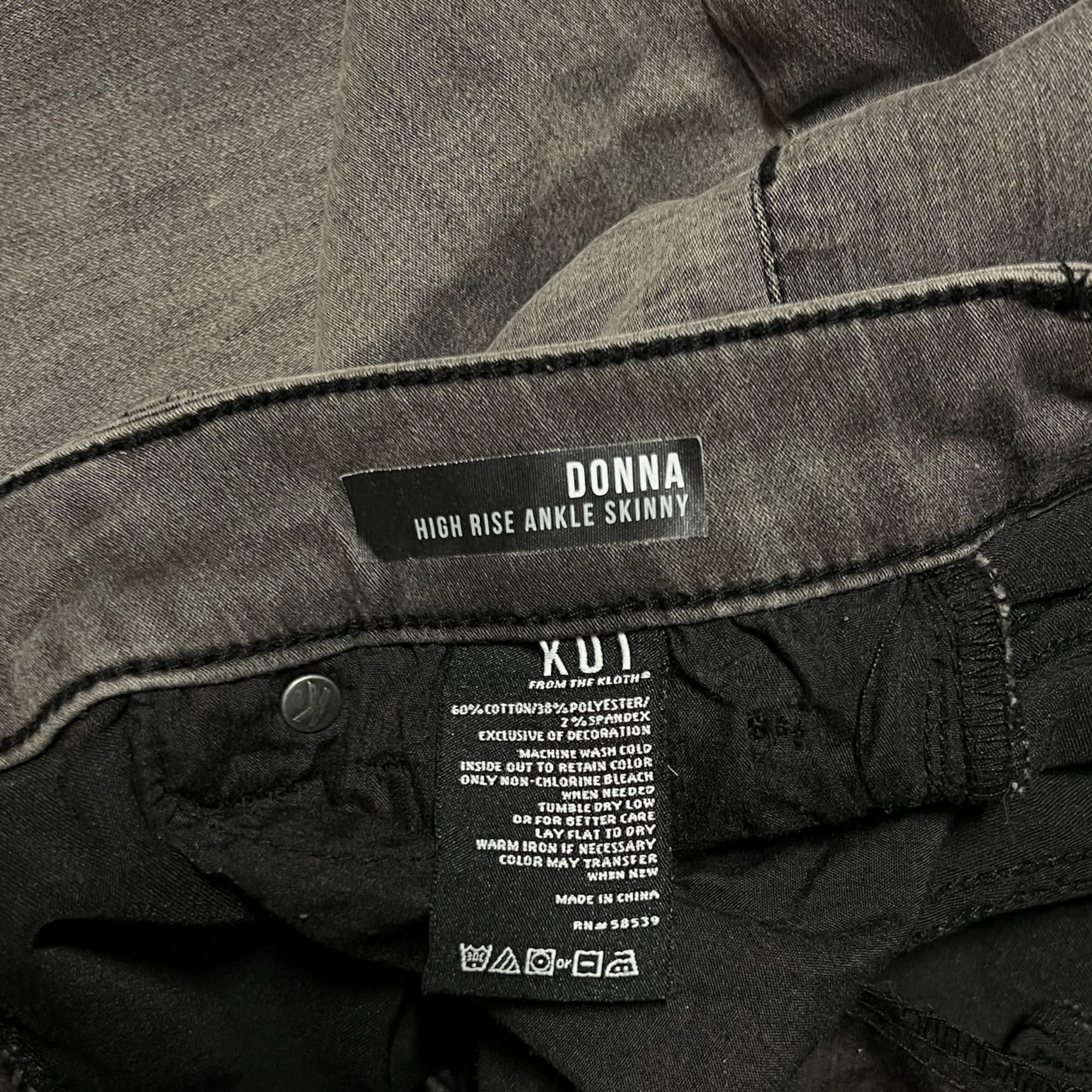 Other Kut From The Kloth High-Rise Ankle Skinny Jeans Size 2 Gray Size 26" / US 2 / IT 38 - 7 Thumbnail