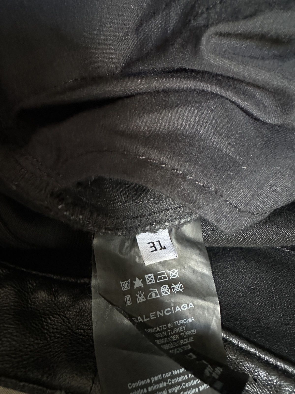 Balenciaga Balenciaga black wax coated Size US 31 - 12 Thumbnail