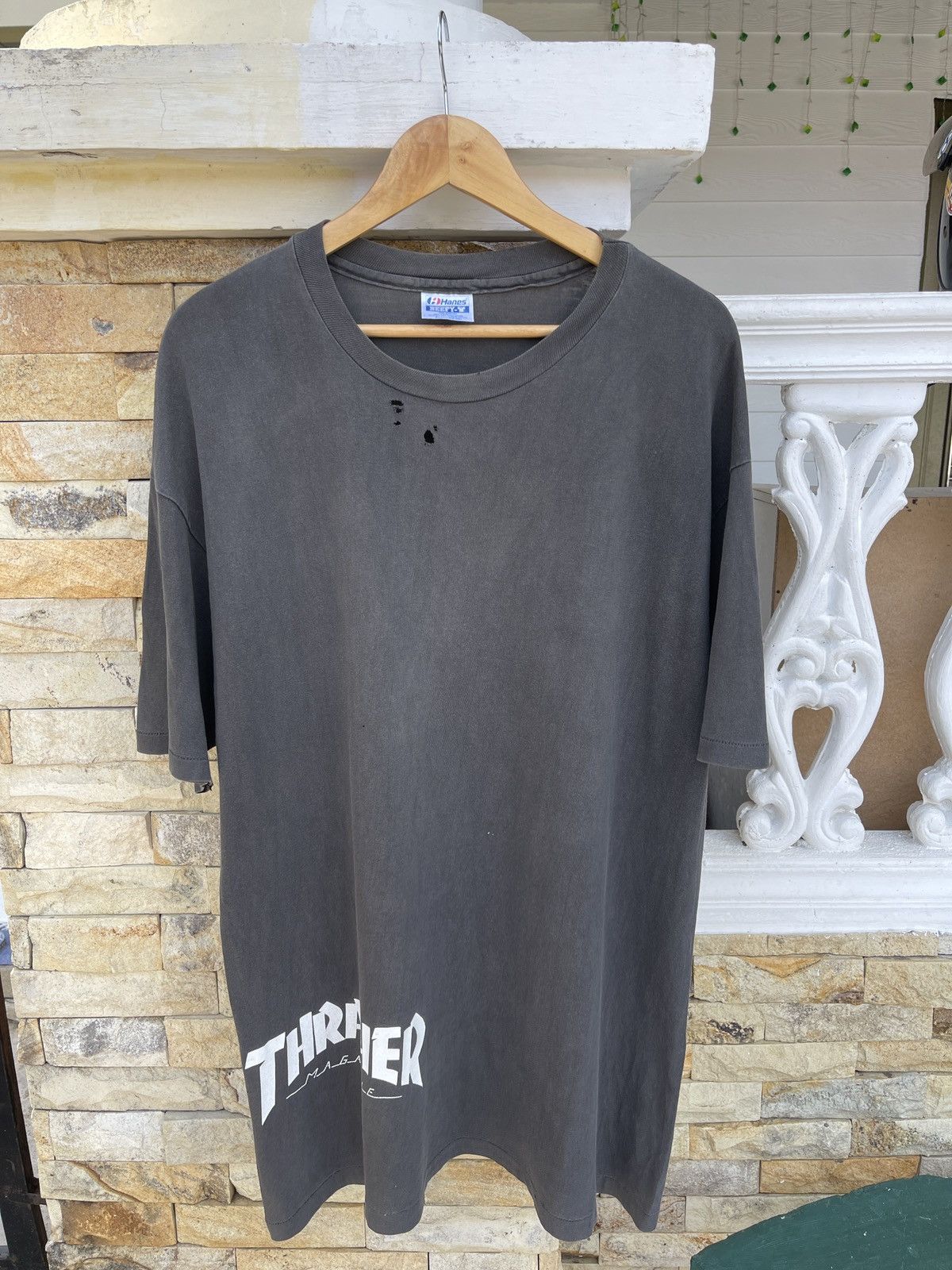 Thrasher THRASHED🔥Faded🔥Vtg90s THRASHER Magazine “Just Havin Fun” Size US XL / EU 56 / 4 - 2 Thumbnail