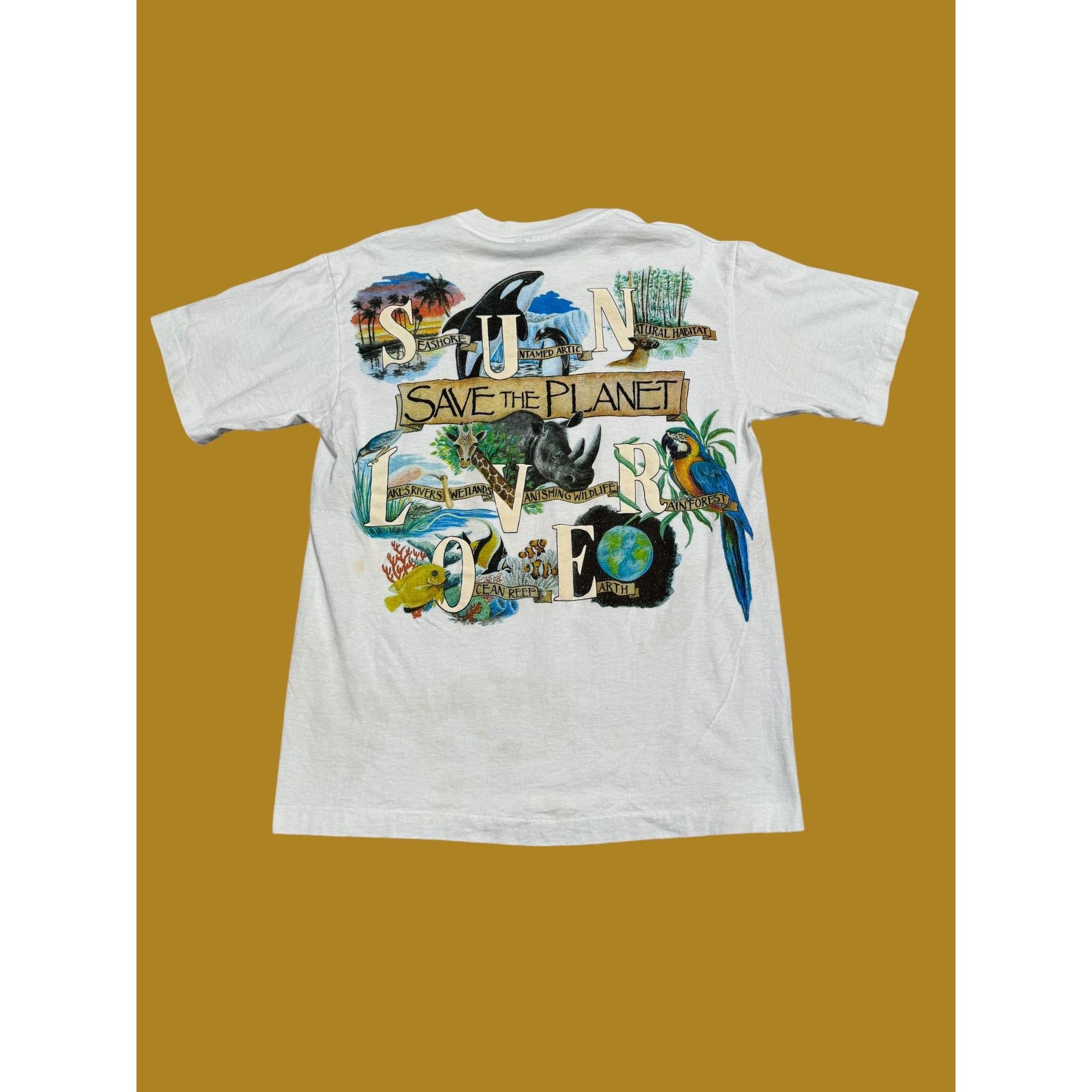 Other 90s Single Stitched "Save the Planet" T-Shirt Size US M / EU 48-50 / 2 - 4 Thumbnail