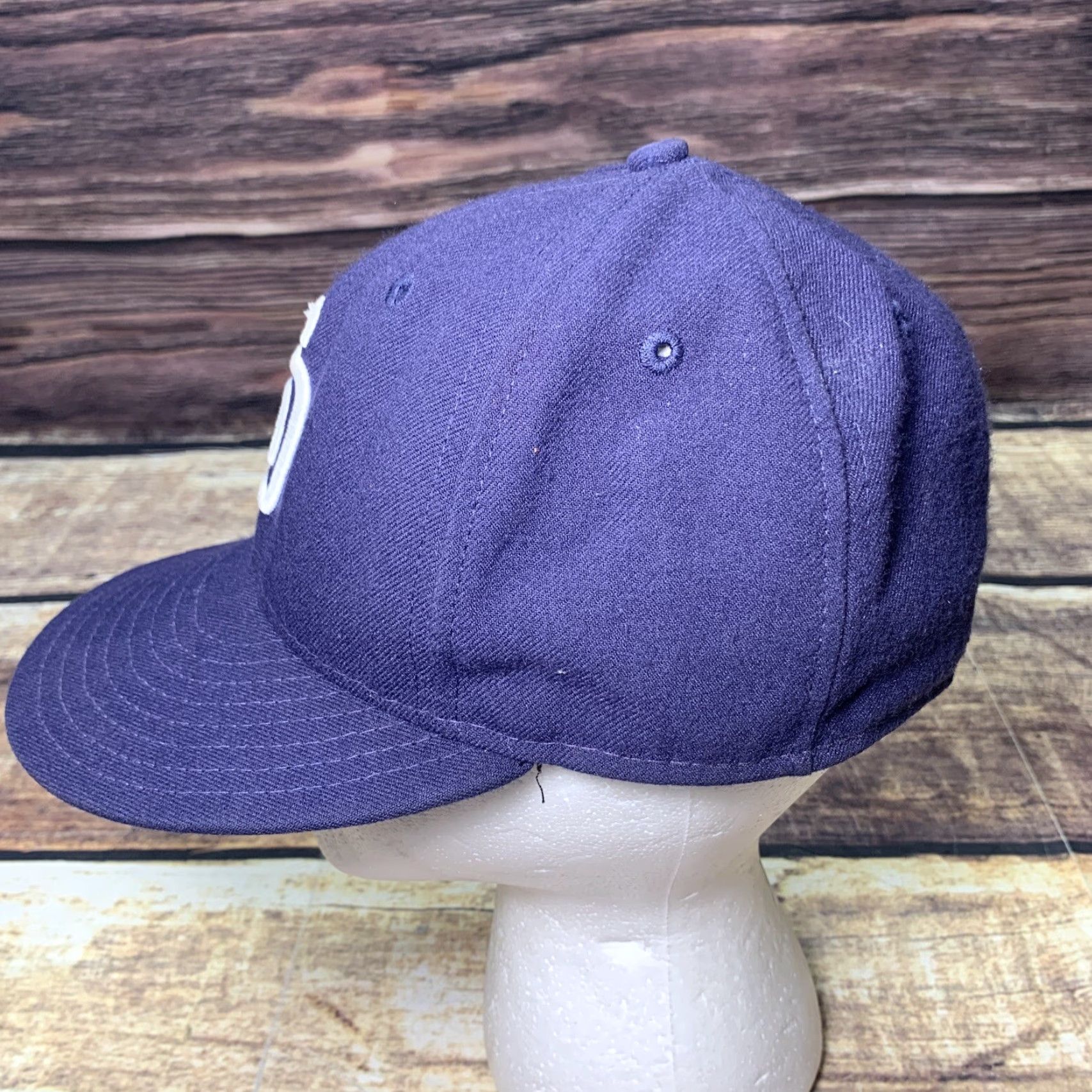 New Era San Diego Padres SD MLB Hat Cap New Era 59Fifty Navy Navy Size ONE SIZE - 3 Thumbnail