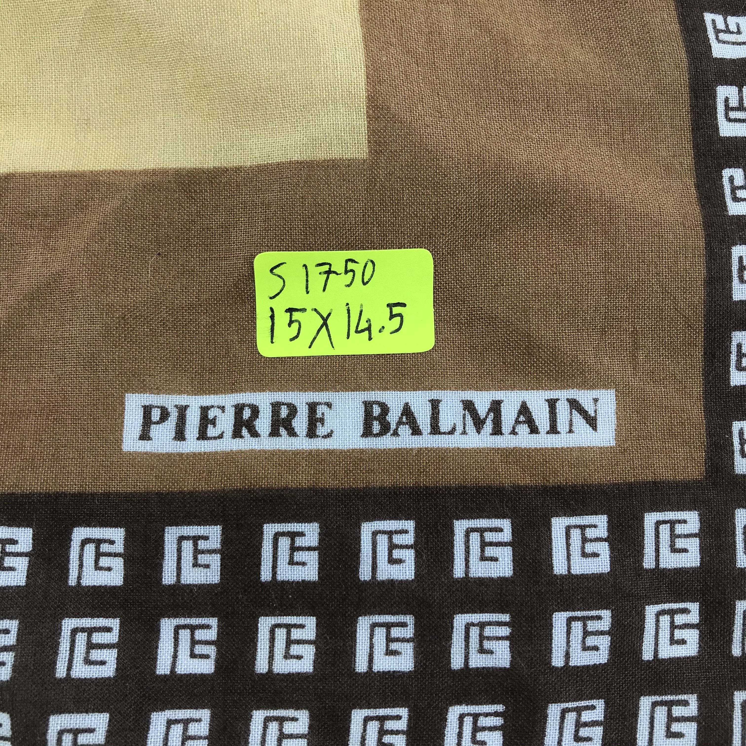 Pierre Balmain × Vintage Pierre Balmain Bandana / Handkerchief / Neckerchief -S1750 Size ONE SIZE - 5 Thumbnail