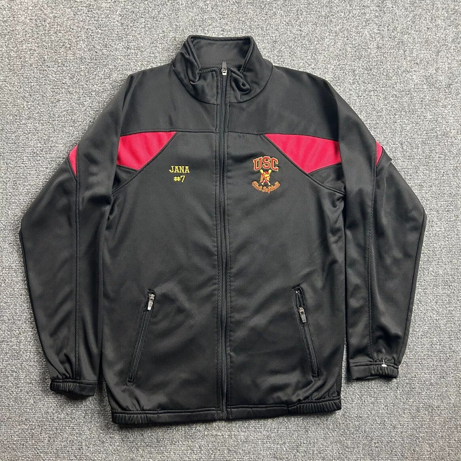 Holloway USC Trojans Jacket Adults Small Black Full Zip Track Size US S / EU 44-46 / 1 - 1 Thumbnail