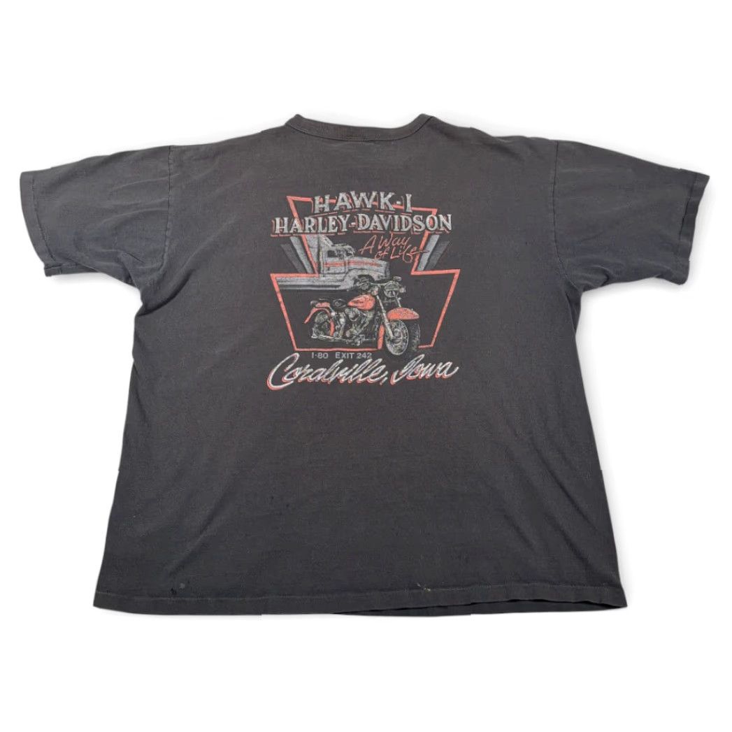 Harley Davidson VINTAGE Harley Davidson Shirt Adult XL Black Henley Biker USA 90s Shirt Mens XL Black Harley Davidson 90s USA Henley Shirt Size US XL / EU 56 / 4 - 2 Thumbnail