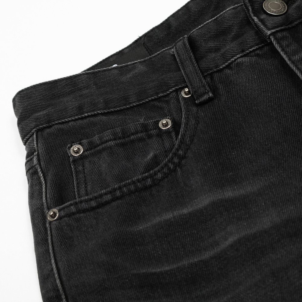 Jean Men's loose casual punk vintage washed distressed jeans Size US 32 / EU 48 - 3 Thumbnail