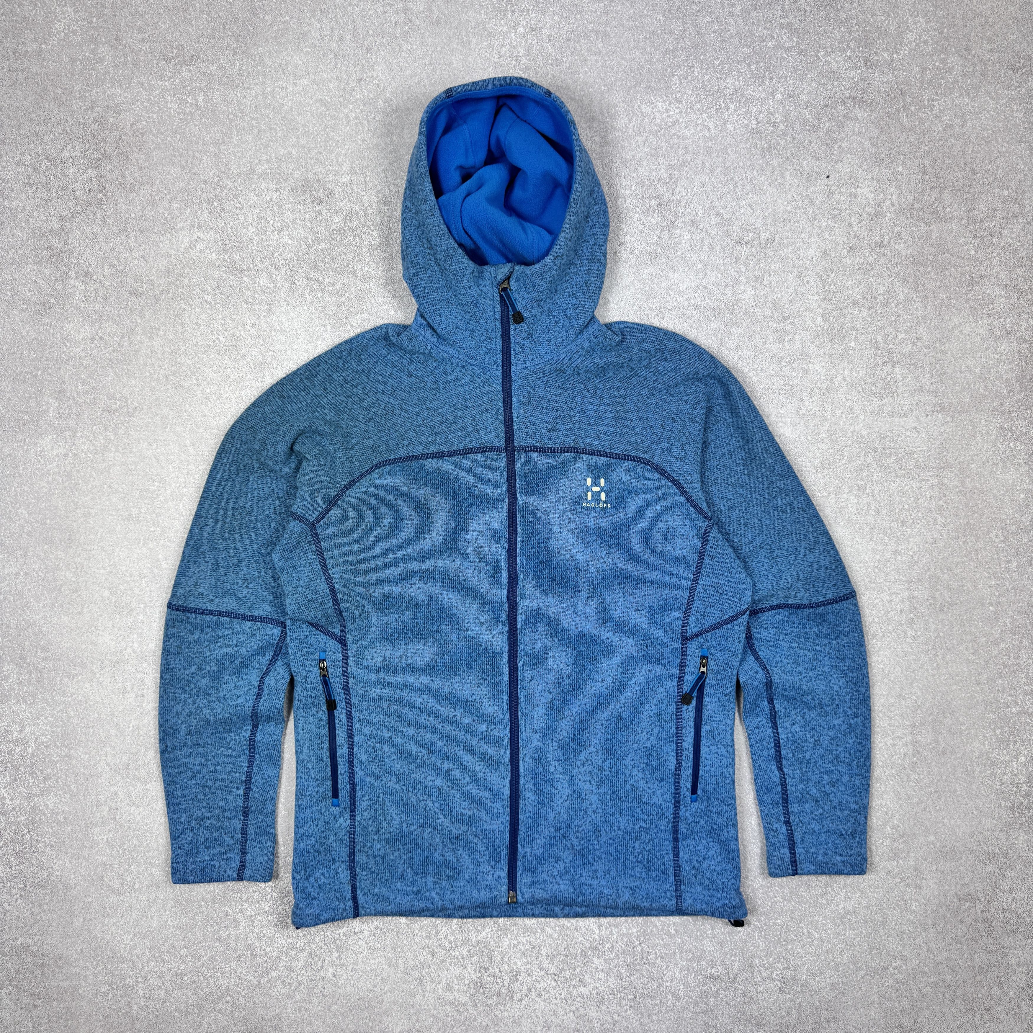 Haglofs Men`s HAGLOFS SWOOK BLUE FLEECE JACKET SIZE S-M / 48 Size US S / EU 44-46 / 1 - 2 Thumbnail