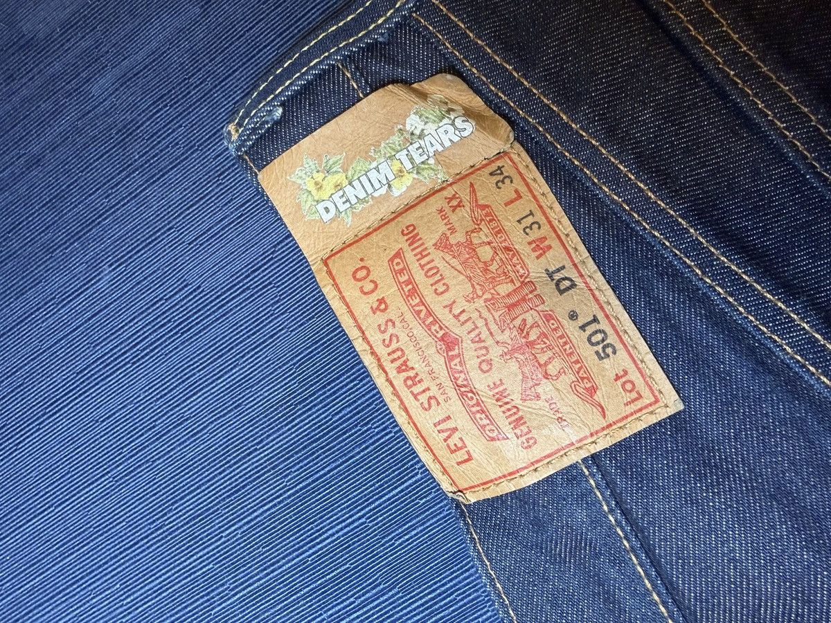 DENIM TEARS × Levi's Denim Tears Cotton Wreath Raw Denim Size US 31 - 8 Thumbnail