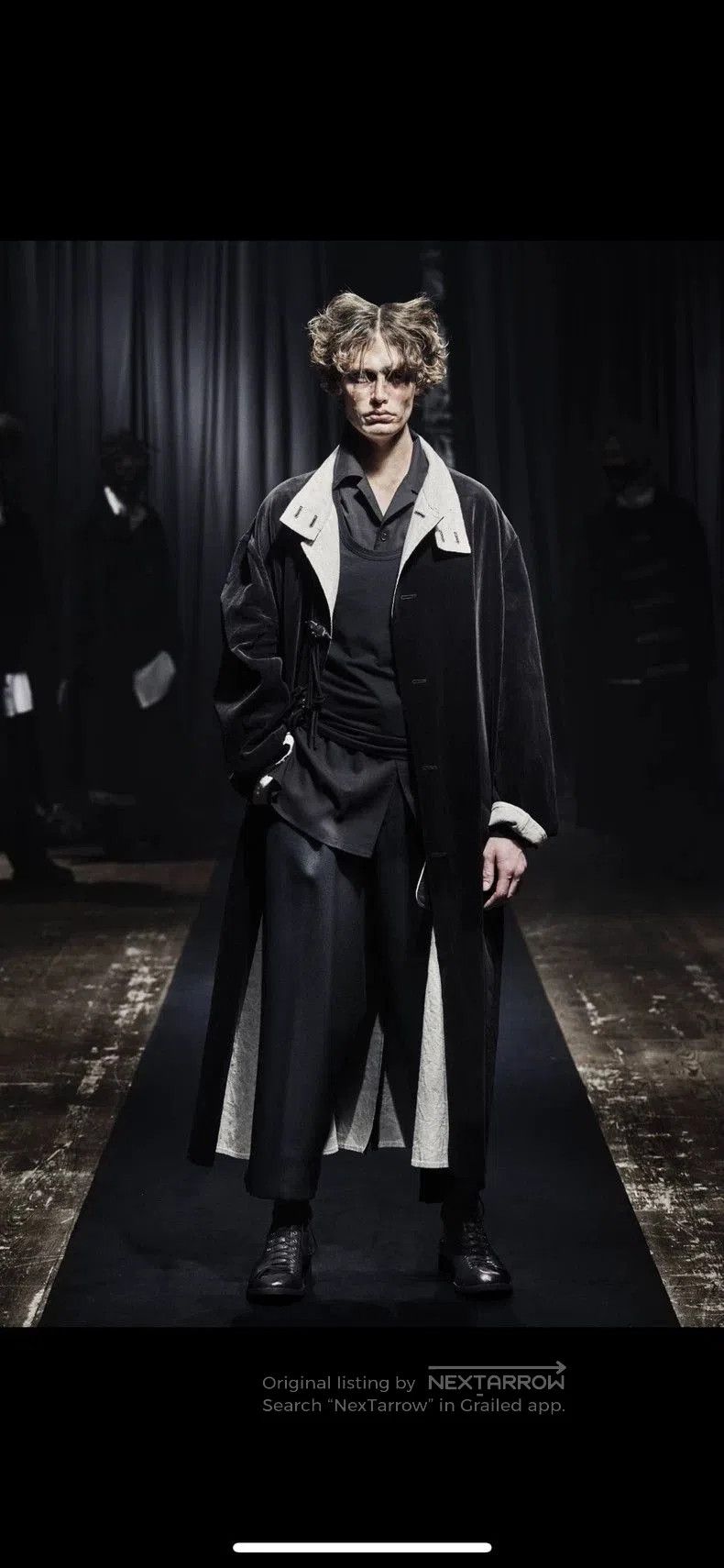Yohji Yamamoto Yohji Yamamoto 21AW Linen Velvet Coat. Size US XL / EU 56 / 4 - 8 Thumbnail