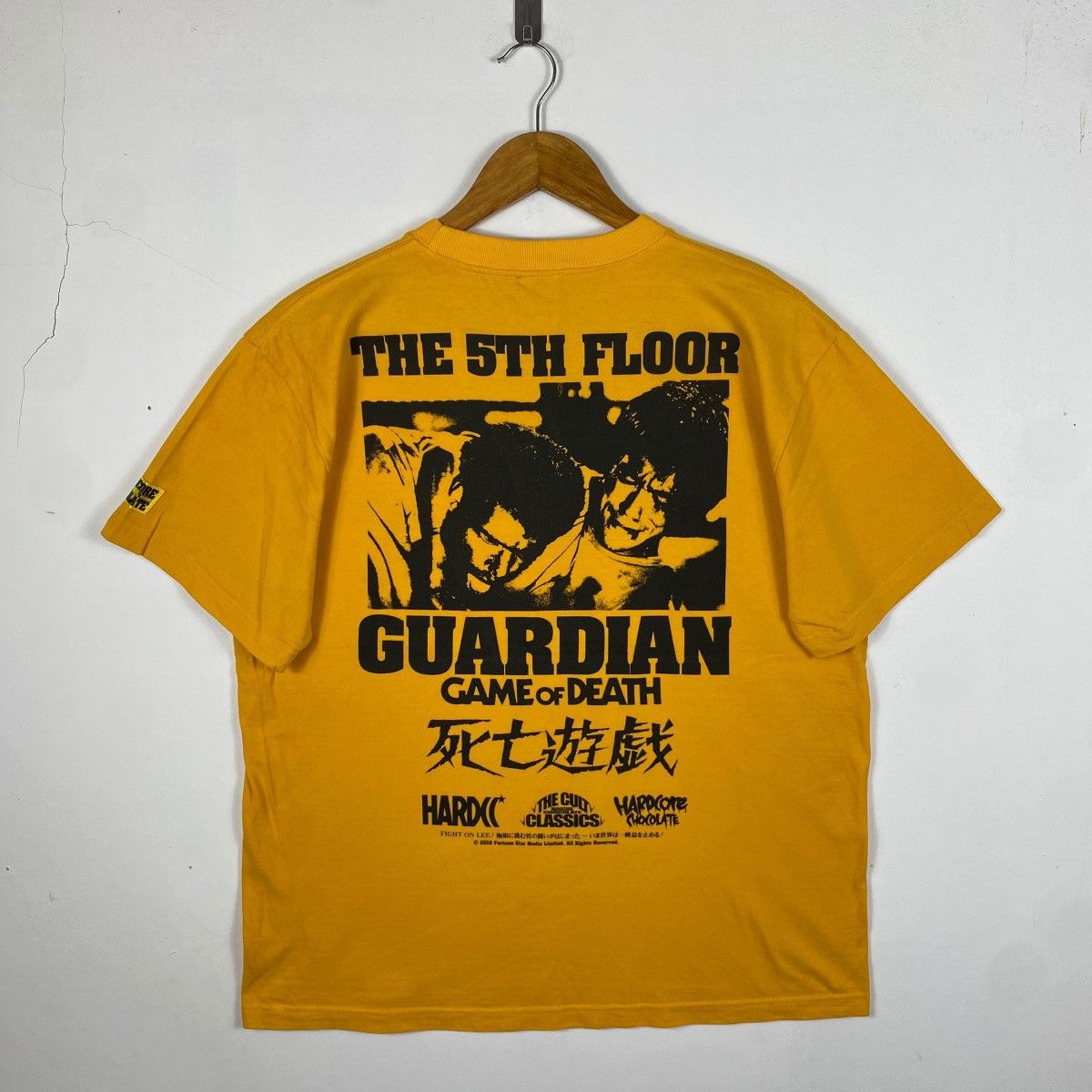 Japanese Brand Hardcore Chocolate GAME Of DEATH Bruce Lee Movie Graphic Tee Size US L / EU 52-54 / 3 - 4 Thumbnail
