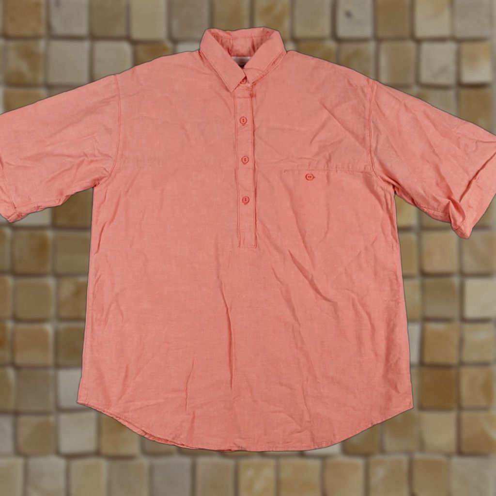 Vintage VINTAGE OshKosh B'gosh Pink Chambray Women's Size 10 Preppy Polo Shirt Polo Shirt Women 10 Pink Chambray 80s 90s Vintage OshKosh B'gosh Men? Size L / US 10 / IT 46 - 1 Thumbnail