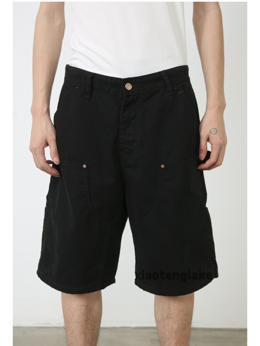 Designer × Japanese Brand × Vintage Unisex utility workwear carpenter baggy cargo shorts Size US 30 / EU 46 - 1 Thumbnail