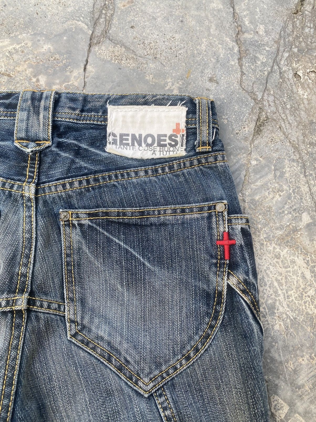 If Six Was Nine GENOESE Vampire Flared Jeans Size US 27 - 8 Thumbnail