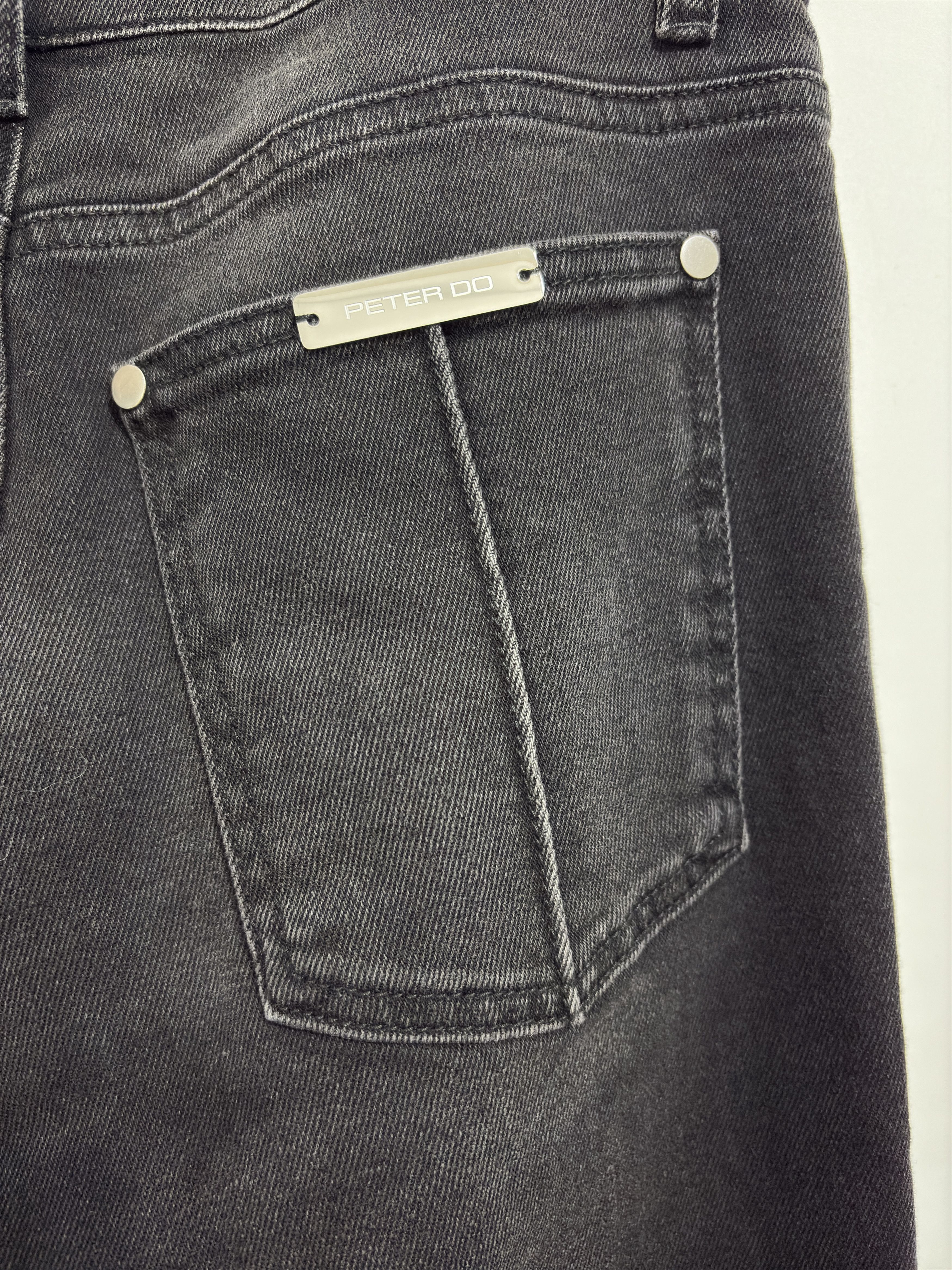 Peter Do 22FW Tattooed Black Denim Pants Size US 28 / EU 44 - 6 Thumbnail