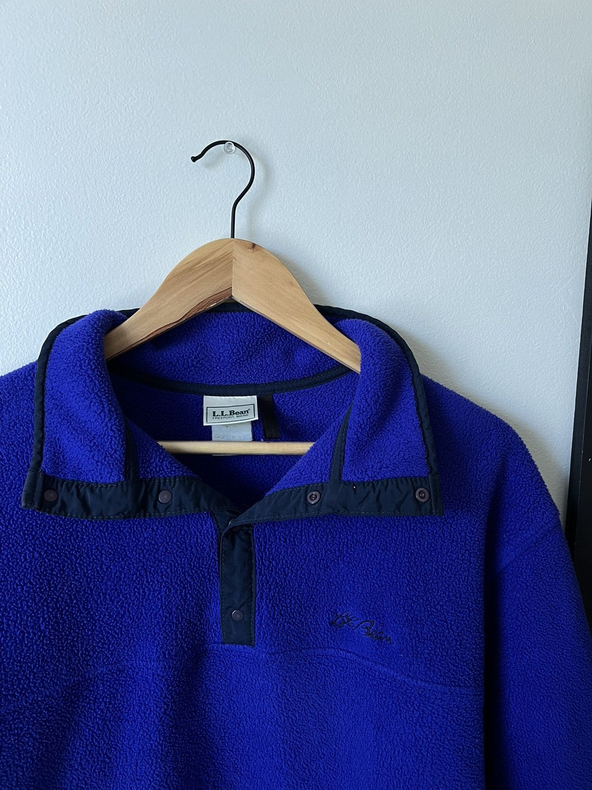 L.L. Bean × Vintage L.L Bean Quarter Zip Fleece Pullover Size US L / EU 52-54 / 3 - 2 Thumbnail