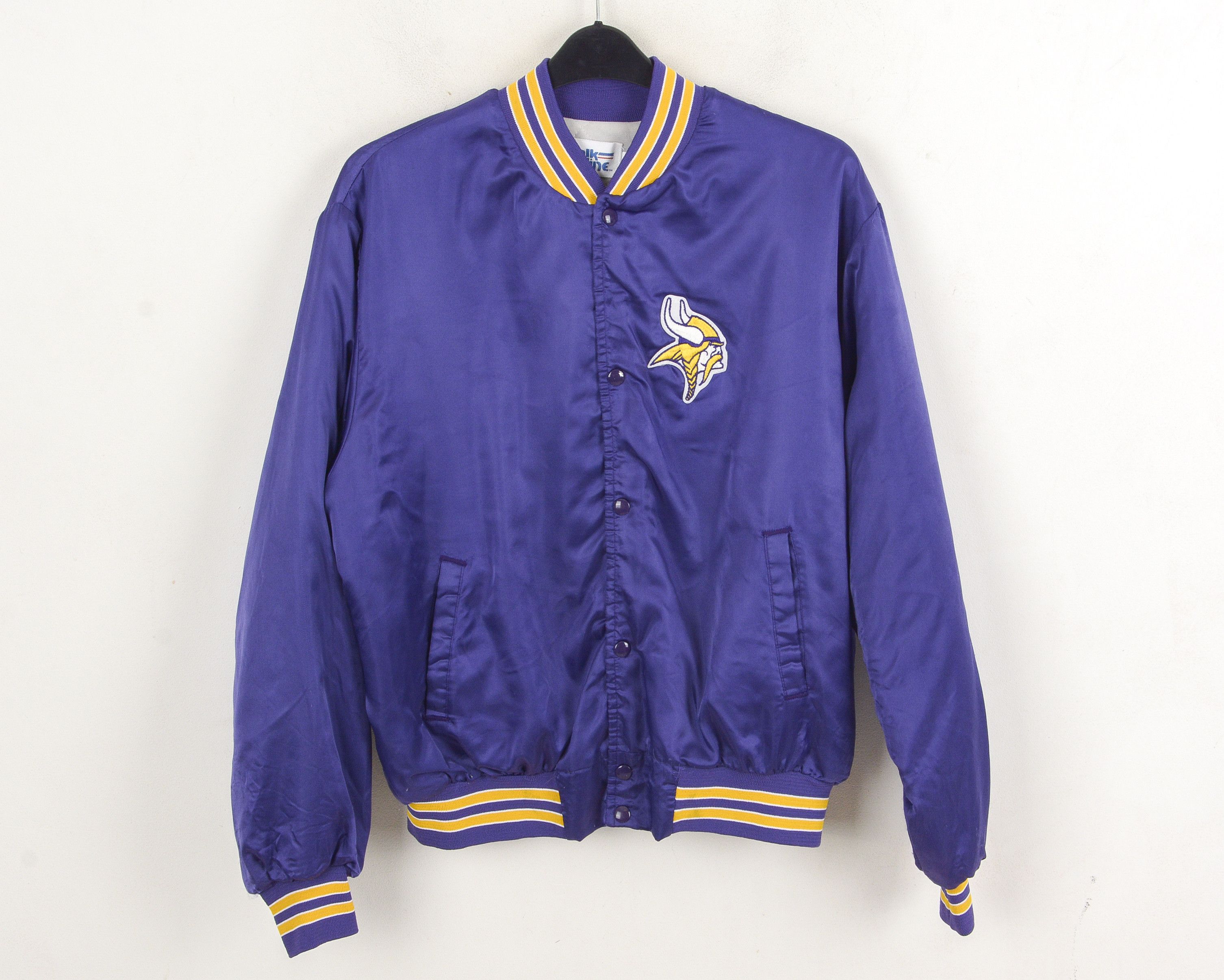 Chalk Line MINNESOTA VIKINGS 1970's Vintage men's L Nylon Satin Bomber Size US L / EU 52-54 / 3 - 1 Thumbnail