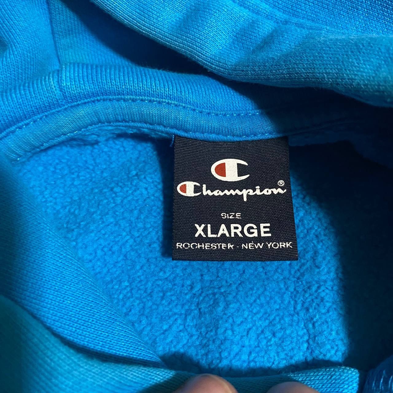 Champion Blue Champion Hoodie Size US XL / EU 56 / 4 - 4 Thumbnail