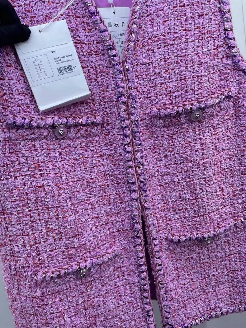 Chanel Chanel 22P four-pocket lion buckle long vest 2504-Nextarrow Size S / US 4 / IT 40 - 5 Thumbnail