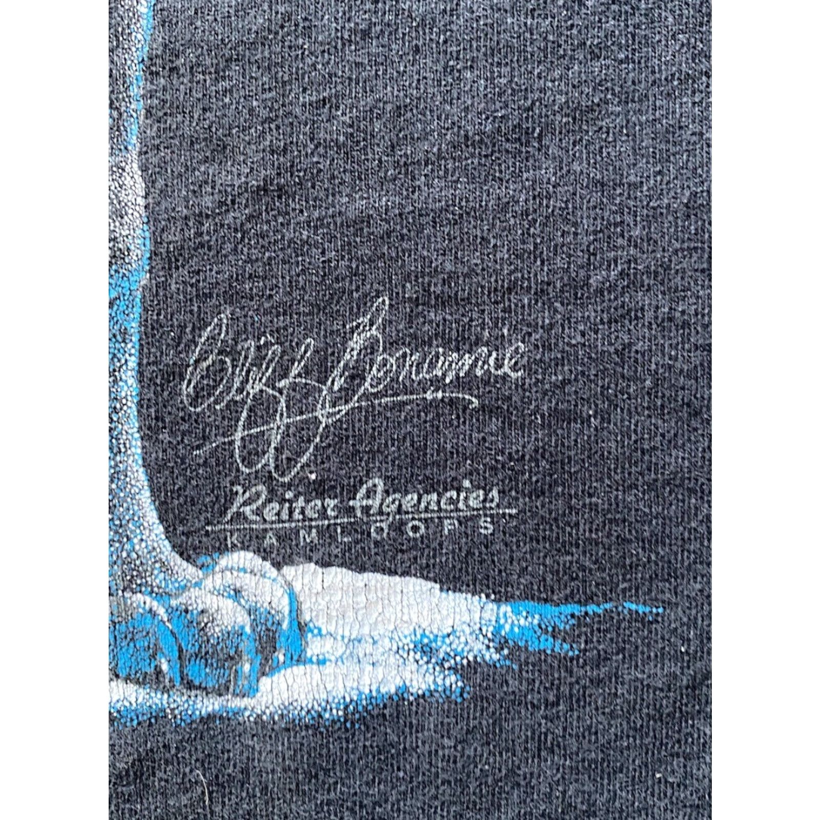 Fruit Of The Loom VINTAGE Fruit Of The Loom T-Shirt Men’s XL Black Short Sleeve Wolf Canada Animals Nature Size US XL / EU 56 / 4 - 5 Thumbnail