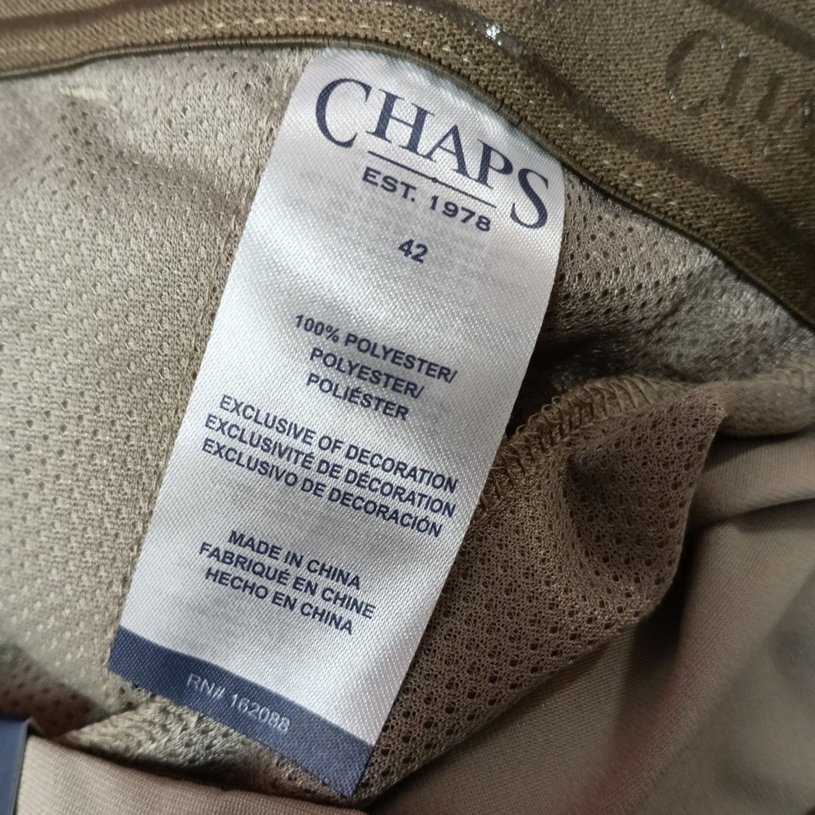 Chaps Chaps Golf Performance Slim Fit Pants Men's 42x32 Khaki Size US 42 / EU 58 - 5 Thumbnail