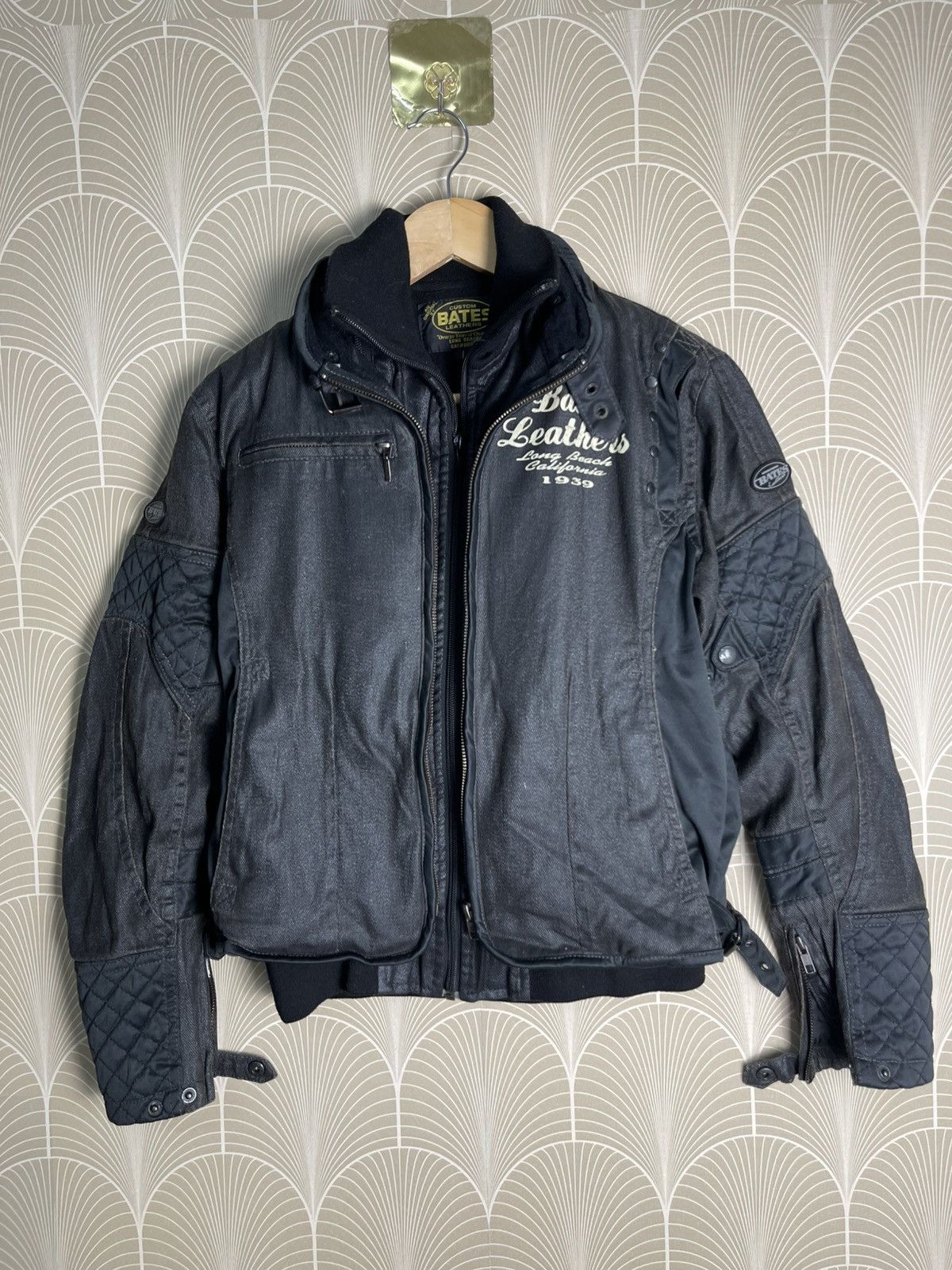 Bates Hats × Vanson Leathers VINTAGE BATES LEATHERS BIKER JACKET DOUBLE LAYER Size US M / EU 48-50 / 2 - 3 Thumbnail
