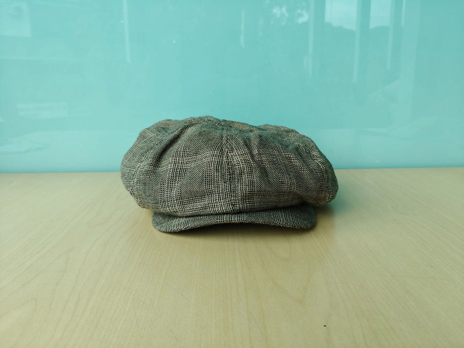 RRL Ralph Lauren DOUBLE RL Wool-Cotton Glen Plaid Newsboy Cap T/1908 Size ONE SIZE - 2 Thumbnail