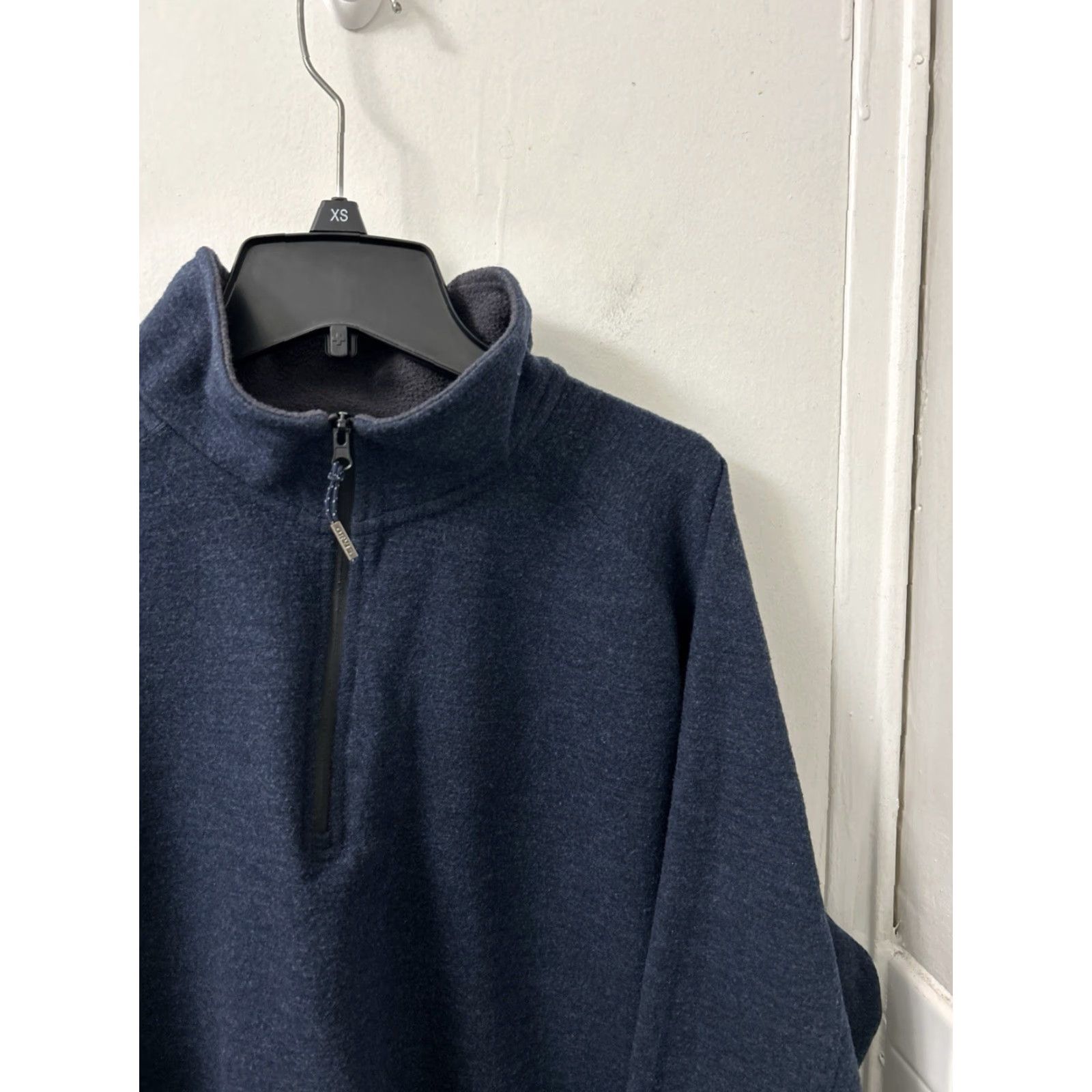 Orvis Orvis Trout Bum 1/4 Zip Mens XL Navy Blue Merino Wool Blend Pullover L/S Shirt Size US XL / EU 56 / 4 - 4 Thumbnail