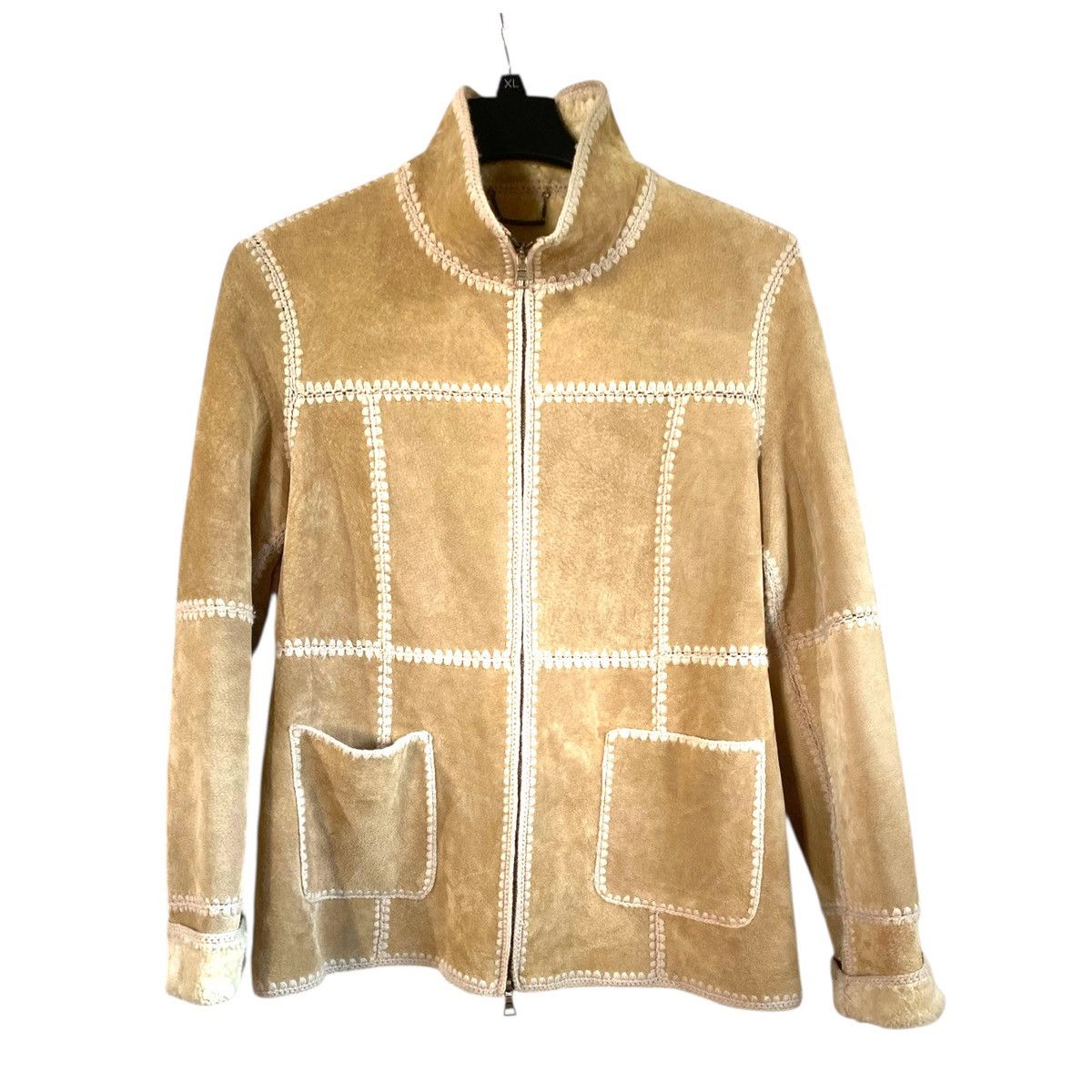 Guess Guess Jacket Medium Beige Leather Women’s Coat Faux Fur Size M / US 6-8 / IT 42-44 - 2 Thumbnail