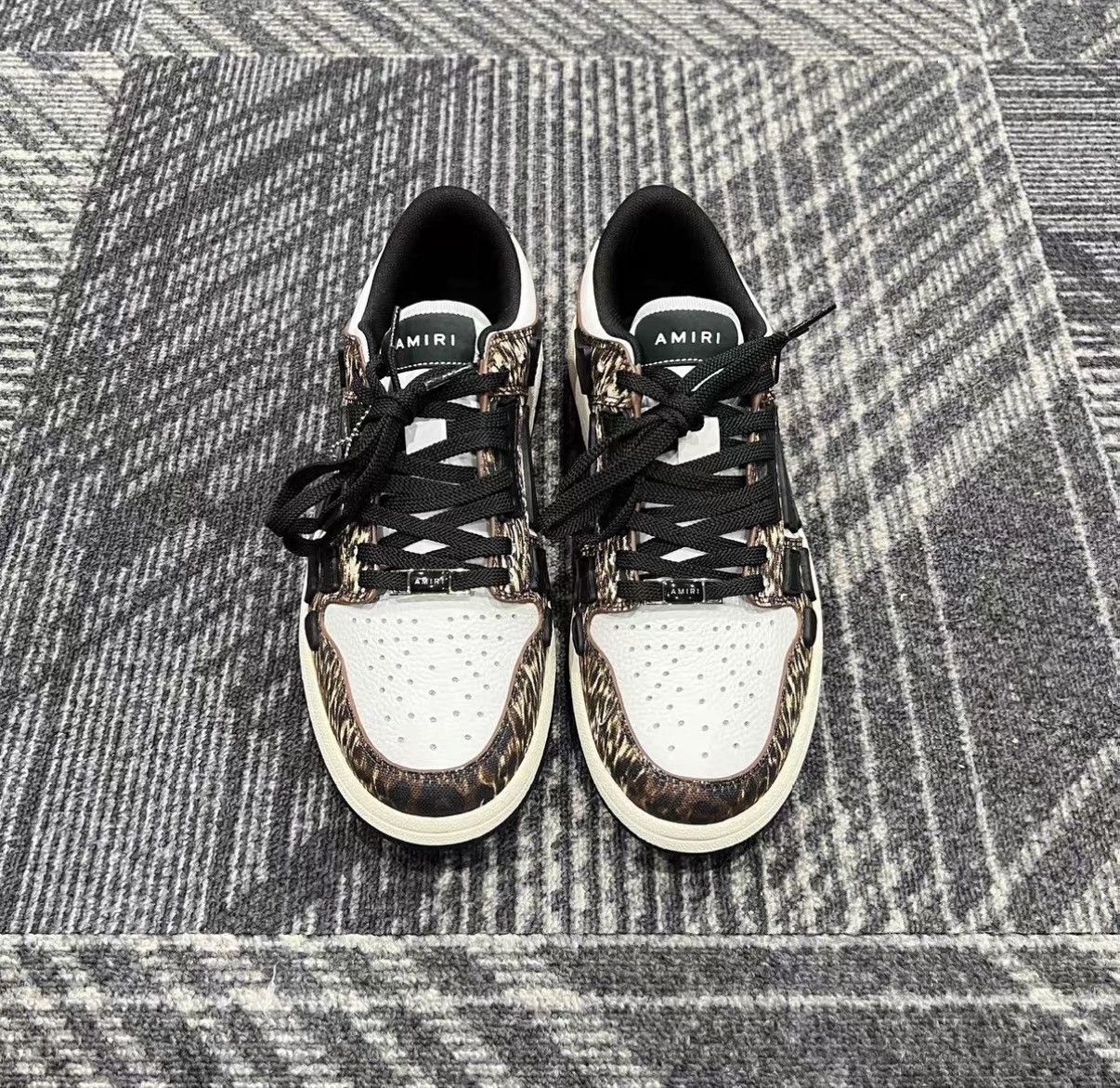 Amiri Amiri Skel-Top Low Leopard Sneakers J42 Size US 8 / IT 38 - 2 Thumbnail