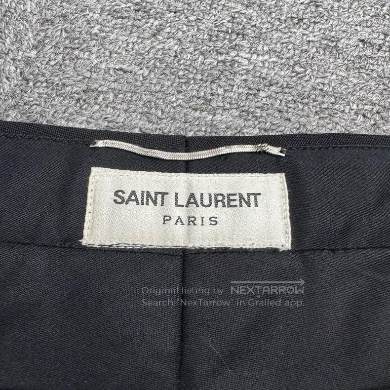 Saint Laurent Paris Saint Laurent Paris Black Wool Casual Trousers Size US 34 / EU 50 - 2 Thumbnail