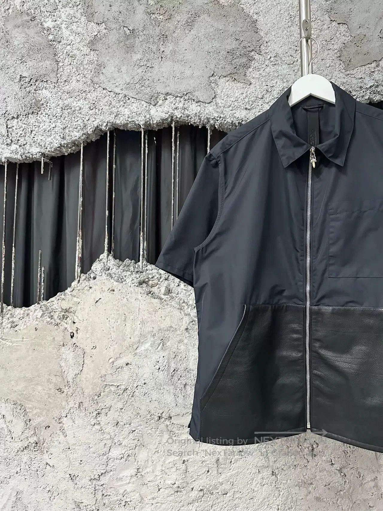Chrome Hearts chrome hearts leather short sleeve shirt jacket. Size US M / EU 48-50 / 2 - 3 Thumbnail