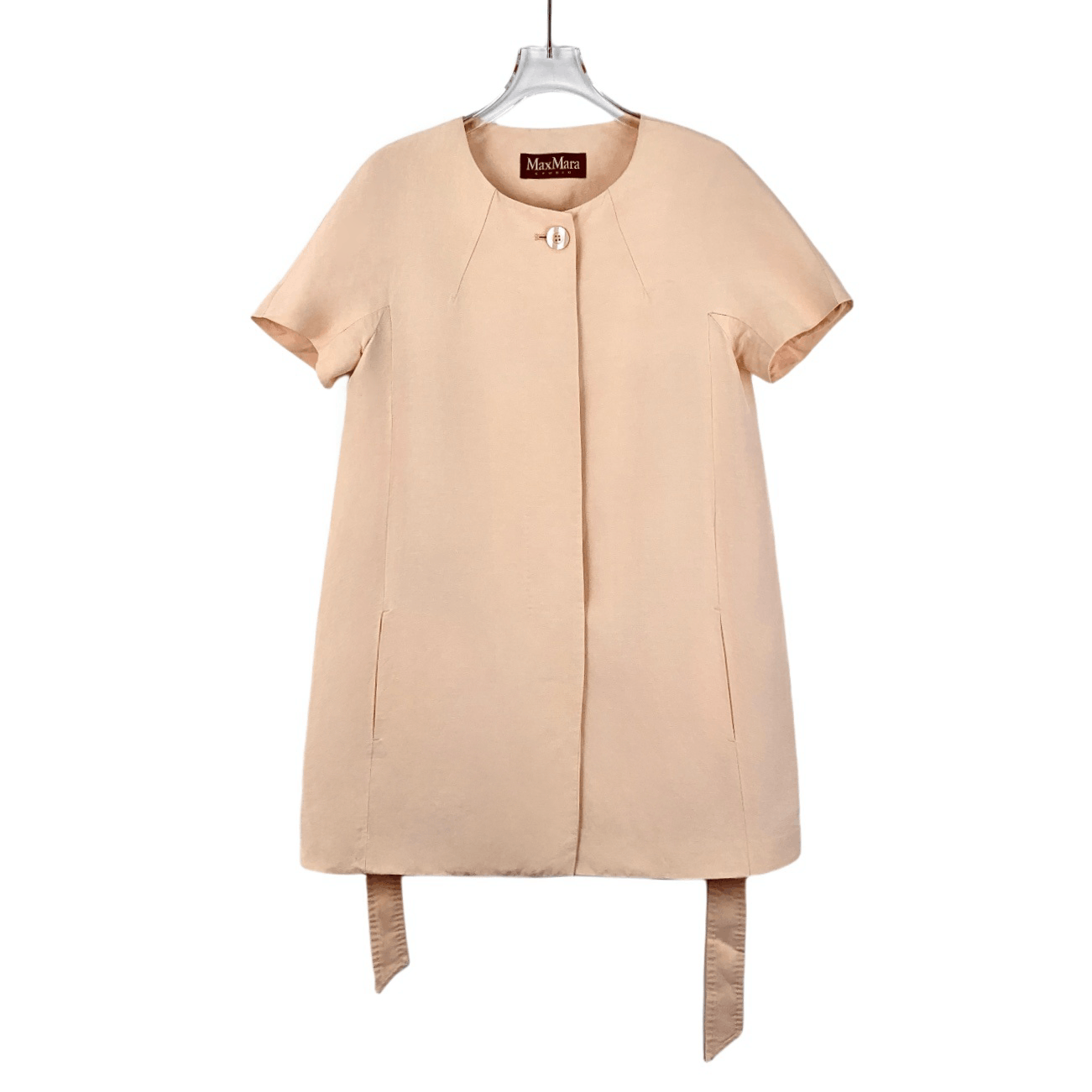 Max Mara Max Mara Dress Pink Belted Short-Sleeve (Size XS) Size S / US 4 / IT 40 - 1 Thumbnail