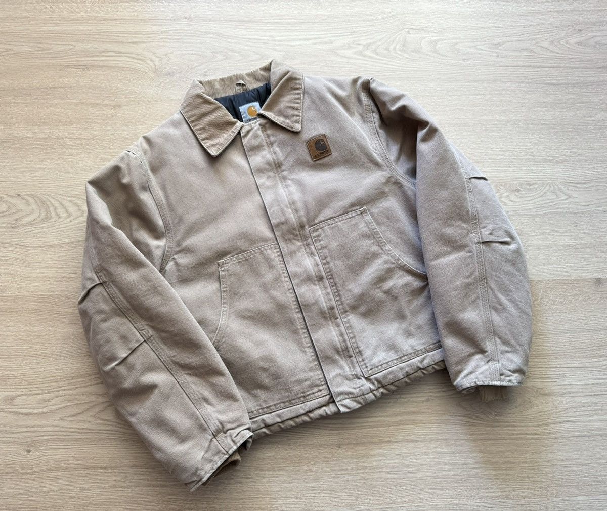 Carhartt Vintage 00’s Carhartt Arctic USA J22 SDL Tan Cropped Jacket Size US L / EU 52-54 / 3 - 1 Thumbnail