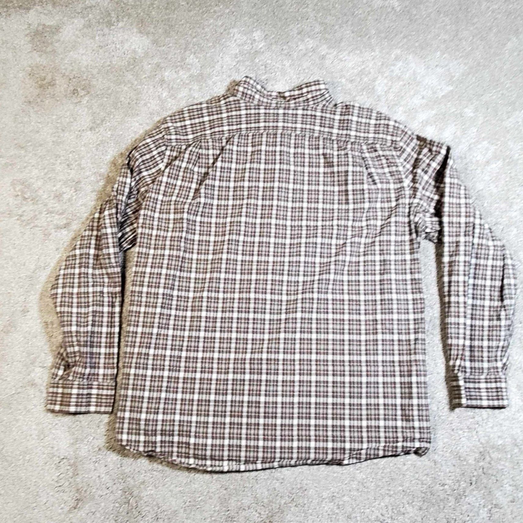 Eddie Bauer Eddie Bauer Button-Down Shirt 2XL Mens Plaid Multi-Color Cotton Dress Shirt Wrinkle Resistant Pockets Non-Iron Button Collar-Down Neck Standard Cuff Size US XXL / EU 58 / 5 - 5 Thumbnail