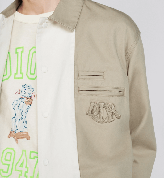 Dior o1w1db10525 483D48 Coach Jacket in Beige Size US M / EU 48-50 / 2 - 7 Thumbnail