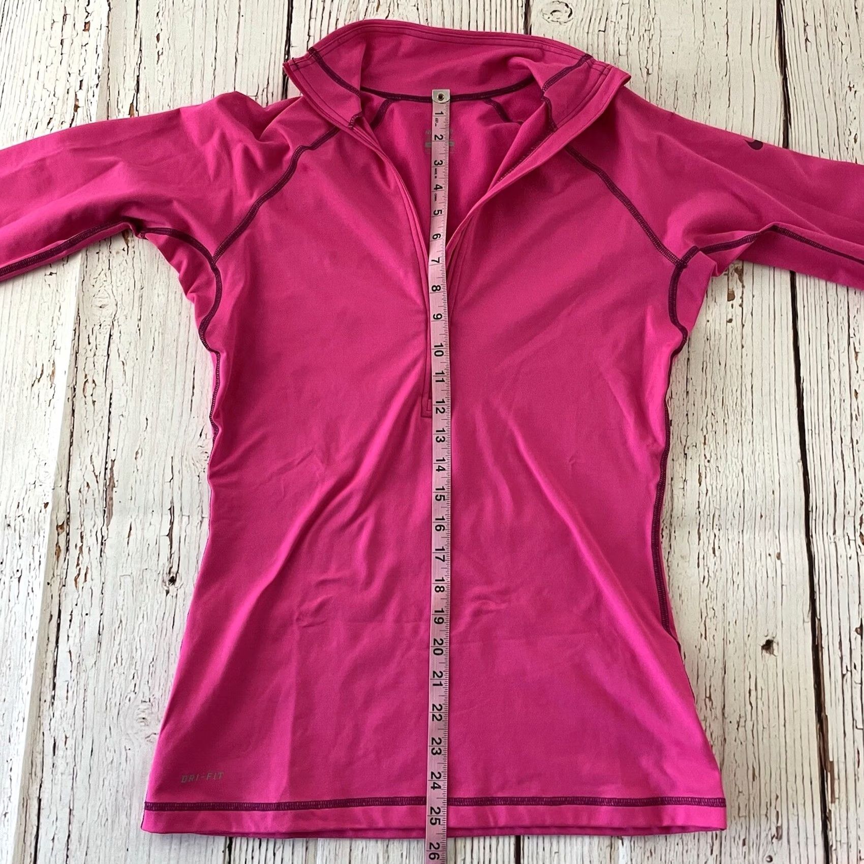 Nike Nike Pro 1/4 Zip Pullover Jacket Running Women's M Solid Hot Pink Jacket Womens M Pink Nike Pro 1/4 Zip Pullover Running Activewear Size M / US 6-8 / IT 42-44 - 5 Thumbnail